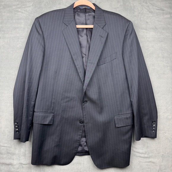 Brooks Brothers 1818 Regent Pinstripe Wool Blazer Made in USA Regent Fit Men 46R
